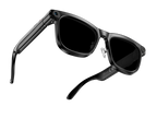 ULMIED M08T camera glasses with sunglasses lenses, angled view